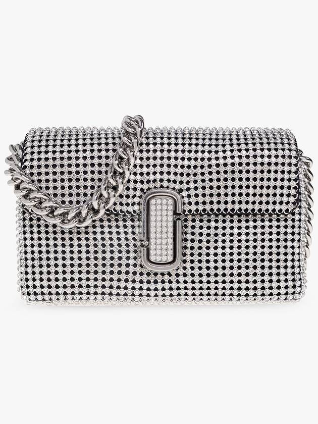 Marc Jacobs ‘The Rhinestone J Marc Mini’ Shoulder Bag, Women's, Silver - MARC JACOBS - BALAAN 1