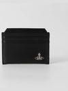 Logo Calf Slim Card Wallet Black - VIVIENNE WESTWOOD - BALAAN 2