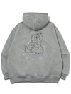 Thinking Bear Embroidery Hooded Zip-Up Gray - CPGN STUDIO - BALAAN 3