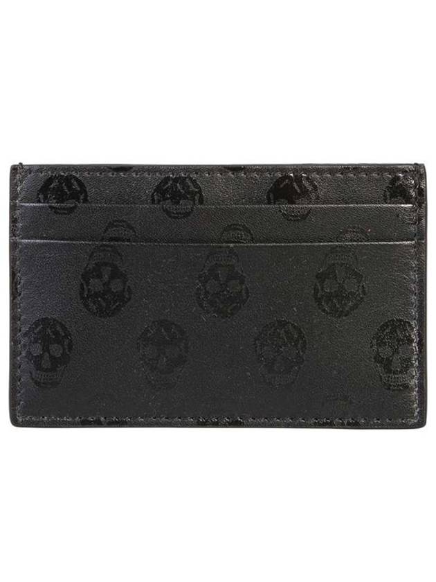 Skull Leather Card Wallet Black - ALEXANDER MCQUEEN - BALAAN 2