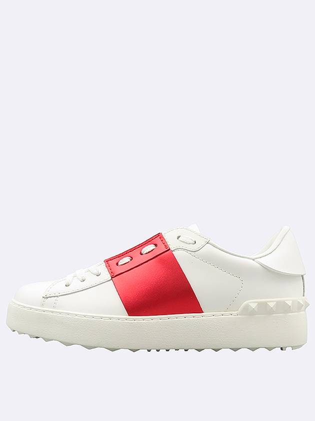 RW2S0781 White Red Color Leather Hidden Sneakers 35 - VALENTINO - BALAAN 3