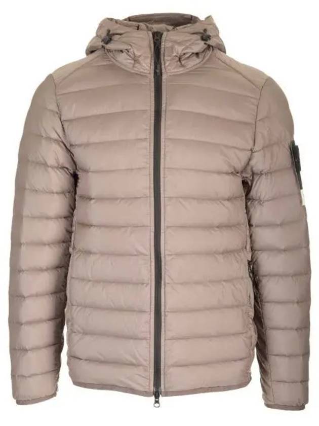 Loom Woven Chambers R Nylon Down TC Light Hoodie Down Jacket Dove Grey - STONE ISLAND - BALAAN 2