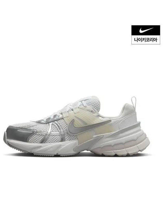 V2K Run Low Top Sneakers Metallic Silver White - NIKE - BALAAN 2