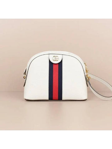 Ophidia small leather shoulder bag white 499621 DJ2DG 8454 - GUCCI - BALAAN 1