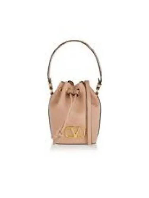 V Logo Signature Bucket Bag Pink - VALENTINO - BALAAN 2