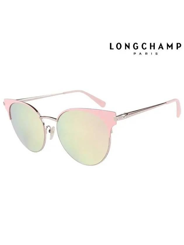 Sunglasses LO114SA 691 lower gold rim women - LONGCHAMP - BALAAN 1