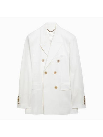 Double Breasted Blazer Jacket White - GOLDEN GOOSE - BALAAN 1