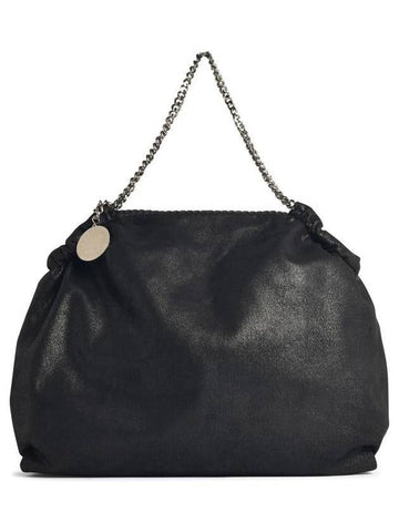 Stella McCartney 'Falabella 3 Cat' Alter Mat Black Bag - STELLA MCCARTNEY - BALAAN 1