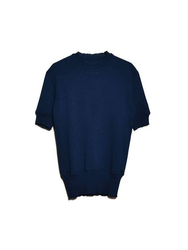 Signature Stitch Linen Knit Top Blue - MAISON MARGIELA - BALAAN 1