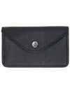 Envelope Button Crocker Emboss Card Wallet Black - LEMAIRE - BALAAN 2