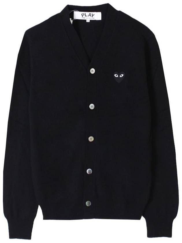 Black Heart Wappen Wool Cardigan Black - COMME DES GARCONS PLAY - BALAAN 2