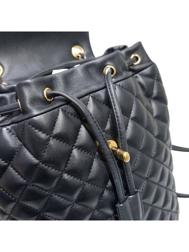 A91121 Black Classic Flap Gold Chain Backpack - CHANEL - BALAAN 6