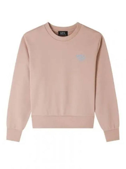 Rue Madame Cotton Sweatshirt Pink - A.P.C. - BALAAN 2