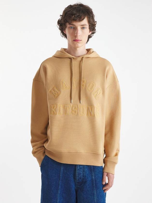 Varsity Embroidered Logo Hoodie Chamomile - MAISON KITSUNE - BALAAN 2