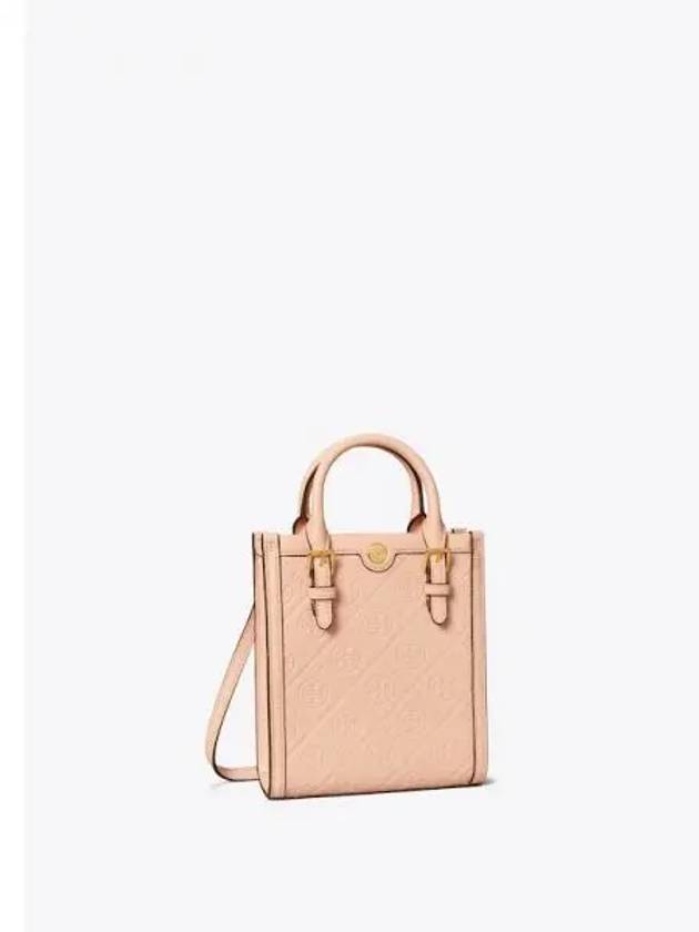 Monogram leather mini women s tote bag shoulder blush domestic product GM0024080695808 - TORY BURCH - BALAAN 1