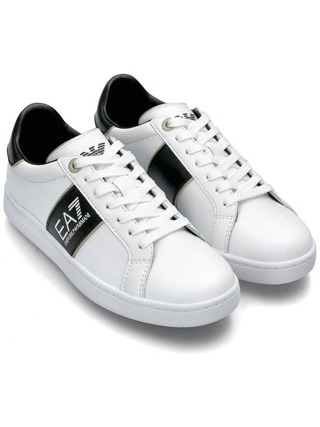 EA7 Classic Leather Low Top Sneakers White - EMPORIO ARMANI - BALAAN 4