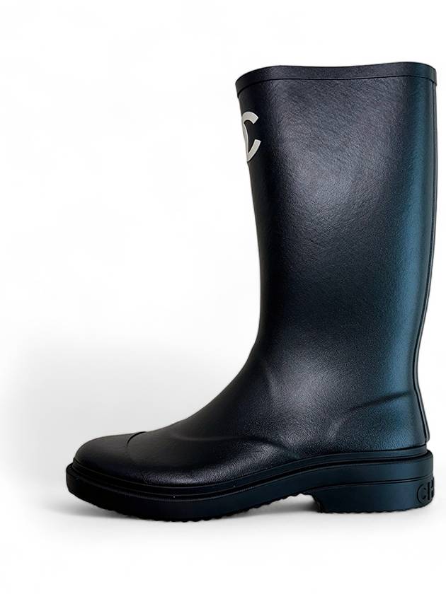 Boots Caoutchouc Black - CHANEL - BALAAN 3