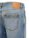 Horsebits Cotton Jeans Blue - GUCCI - BALAAN 5