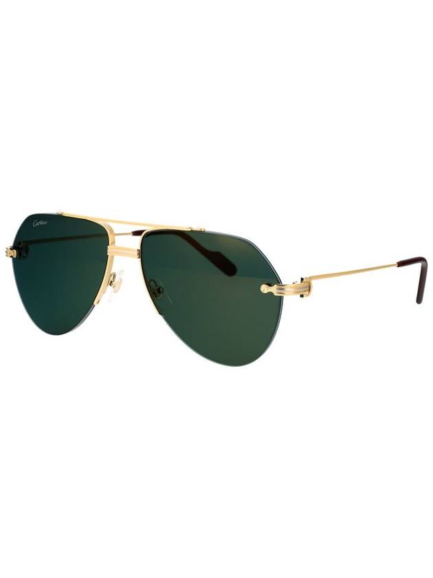 Eyewear Round Frame Tinted Sunglasses CT0427S - CARTIER - BALAAN 3