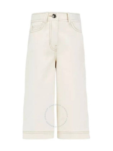 Moncler Girls Logo Embroidered Cotton Pants, Size 6Y - MONCLER - BALAAN 1