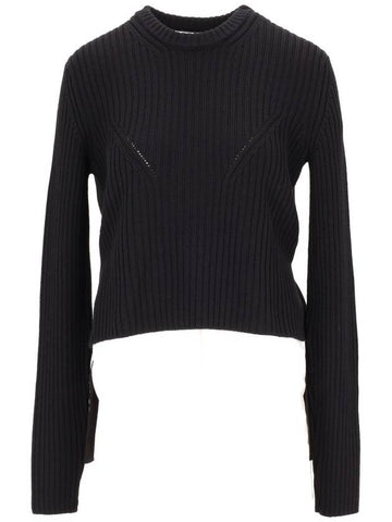 BJORK DARTED SWEATER WITH BACK LININGN STRUCTURED - ANN DEMEULEMEESTER - BALAAN 1