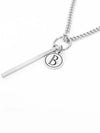 Men's Stick Necklace Surgical Steel Chain CLEF STICK NEC - BASSCLEF - BALAAN 5