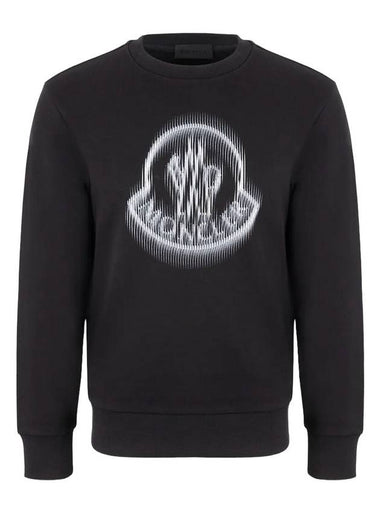 Blurred Logo Sweatshirt - MONCLER - BALAAN 1