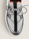 Duel Metallic Low Top Sneakers Silver - HERMES - BALAAN 5