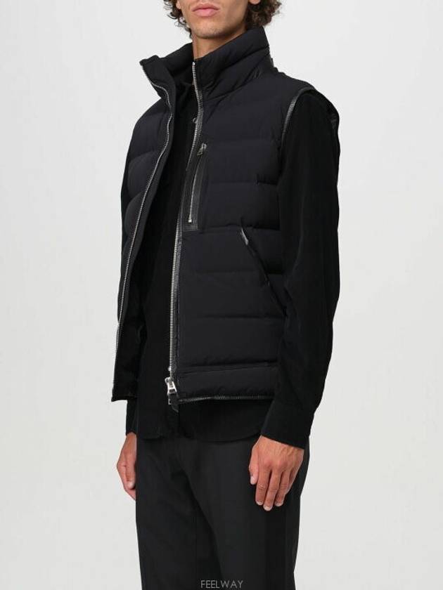 Goose Down Padded Vest Black - TOM FORD - BALAAN 4