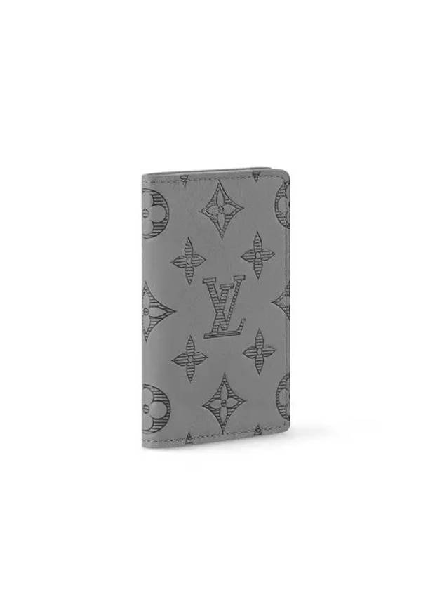 Pocket Organizer Monogram Shadow Card Wallet Grey - LOUIS VUITTON - BALAAN 2