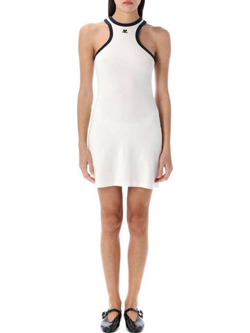 Contrast mini dress - COURREGES - BALAAN 1