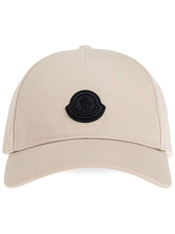 Moncler Baseball Cap, Men's, Beige - MONCLER - BALAAN 1