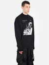 high neck long sleeve long sleeve t-shirt black - OFF WHITE - BALAAN 4