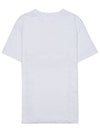 Karman Logo Print Linen Short Sleeve T-Shirt White - ISABEL MARANT - BALAAN 3