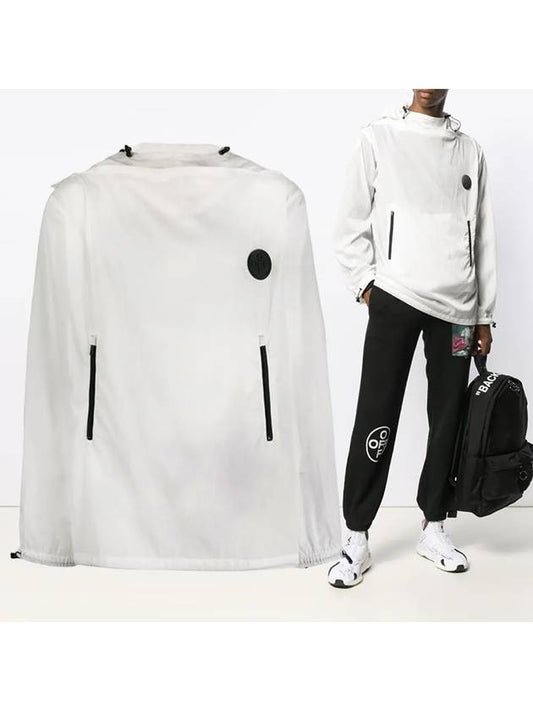 Diag Packaway Anorak Track Jacket White - OFF WHITE - BALAAN 2