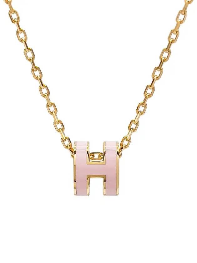 Petite Pop-Ache Necklace Rose Drage Gold 24HA0247 - HERMES - BALAAN 1