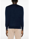 Wool Cashmere Knit Top Navy - BRUNELLO CUCINELLI - BALAAN 4