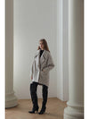 Caisienne loose fit half coat light gray - CAHIERS - BALAAN 8