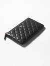 Classic Small Caviar Gold Pouch Bag Black - CHANEL - BALAAN 3