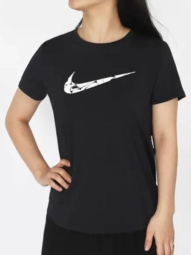 Women s short sleeve DF Swoosh FN2619 010 - NIKE - BALAAN 2