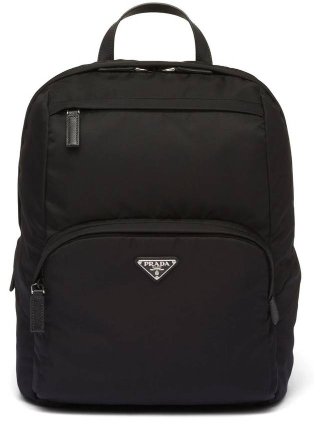 Triangle Logo Re-Nylon Backpack Black - PRADA - BALAAN 2