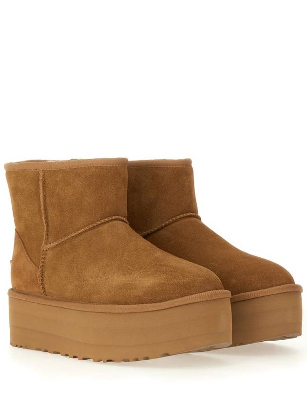 Classic Mini Platform Suede Winter Boots Chestnut - UGG - BALAAN 2