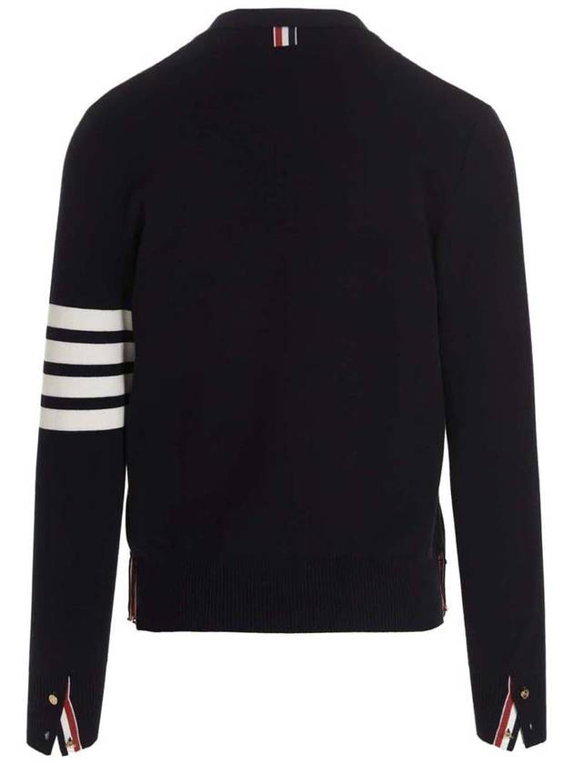 Milano Stitch 4 Bar Cardigan Navy - THOM BROWNE - BALAAN 3