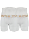 Men's Greca Border Draws 2 Pack Briefs White - VERSACE - BALAAN 2