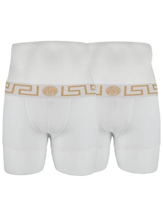 Men's Greca Border Draws 2 Pack Briefs White - VERSACE - BALAAN 2