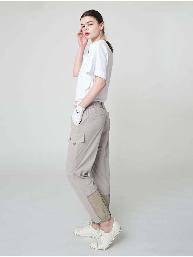 AU41PT05 Zipper Jogger G PantsLight Beige - ATHPLATFORM - BALAAN 5