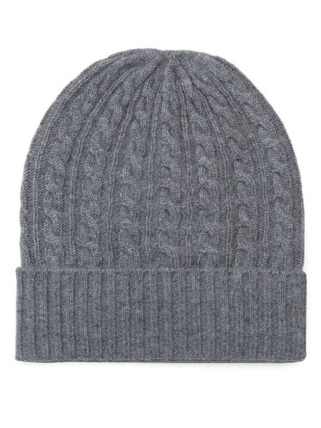 Melange Gray Neutro Cashmere Beanie NEUTRO 008 - MAX MARA - BALAAN 1