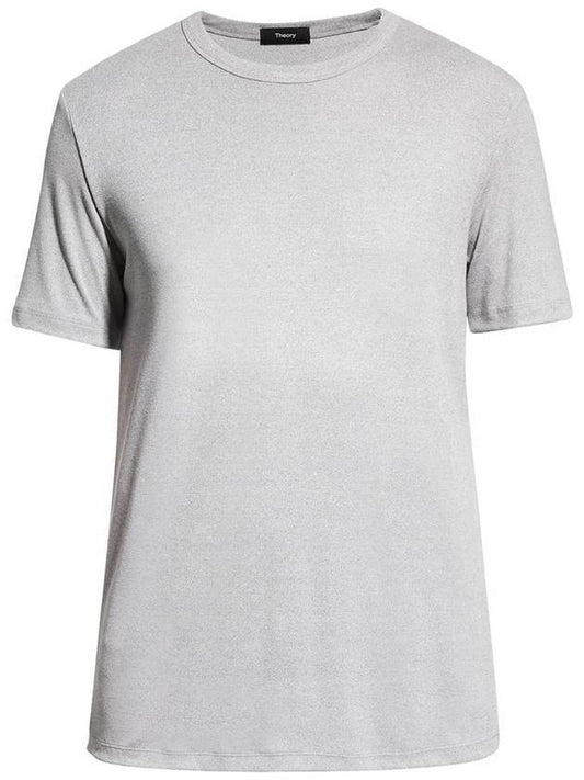 Anemone Essential Crew Neck Short Sleeve T-Shirt Gray - THEORY - BALAAN 1