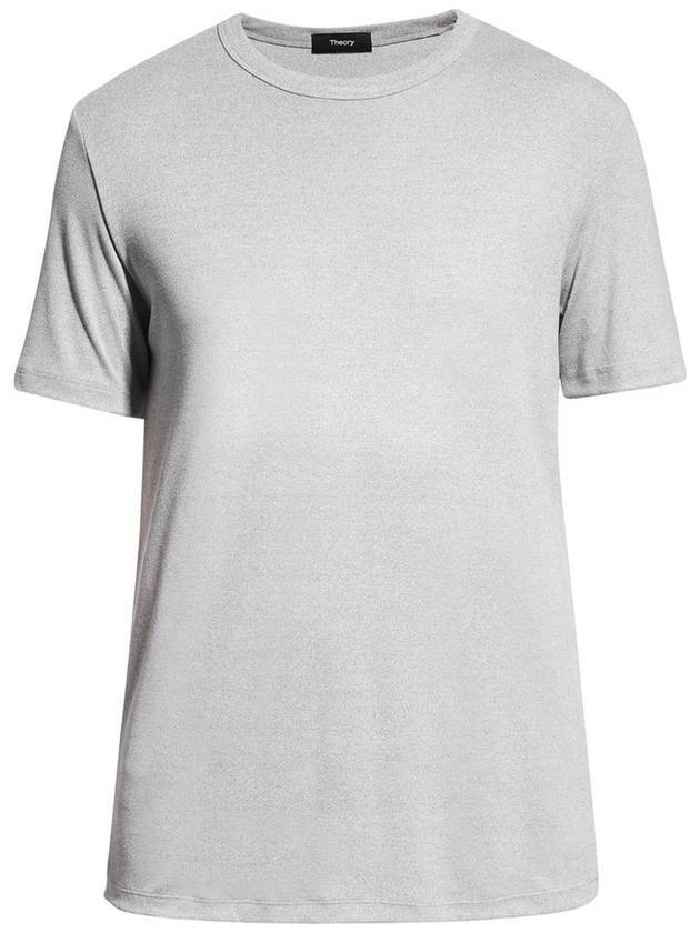 Anemone Essential Crew Neck Short Sleeve T-Shirt Grey - THEORY - BALAAN 1