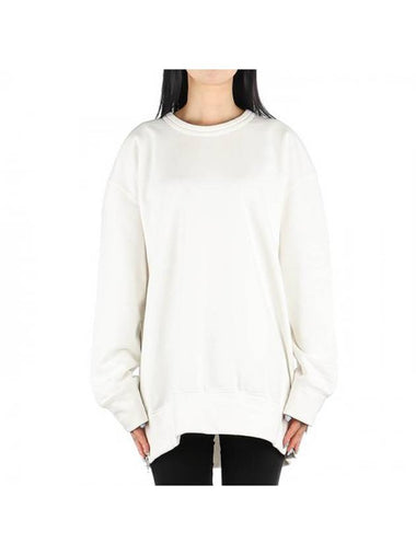 Side Zipper Detail Sweatshirt White - COMME DES GARCONS - BALAAN 1